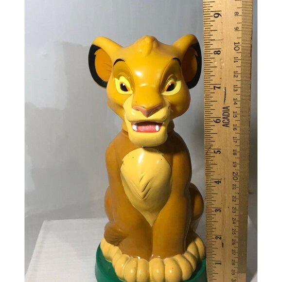 The Lion King Simba Vintage Plastic Bath Bottle Empty 8" Disney Collectible - Picture 12 of 15